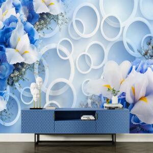 Orchids Floral And Circle Wallpaper