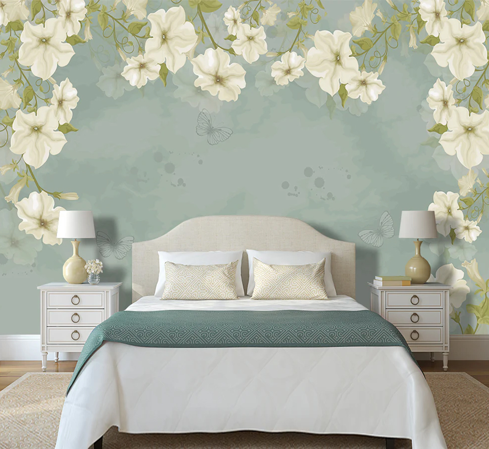 Orchid Flower Border Background Wallpaper
