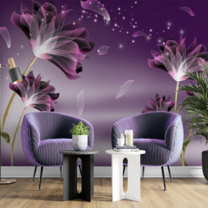 Purple Flower Dream Lily Wallpaper