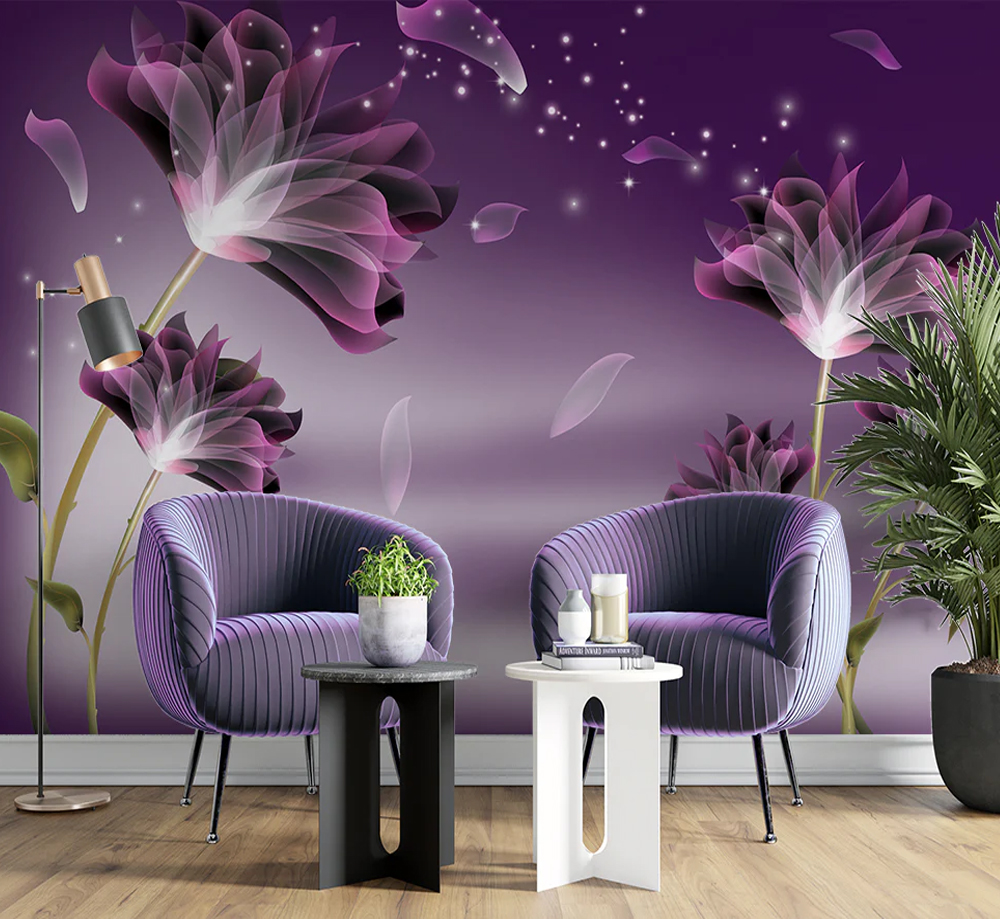 Purple Flower Dream Lily Wallpaper