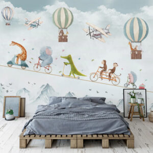 The circus show kids play room, Amazing kids room wallpaper