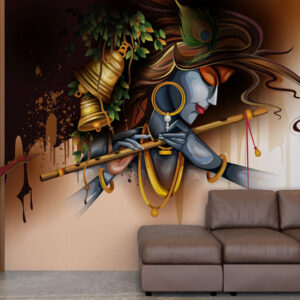Krishna Flute Wall Art Wallpaper