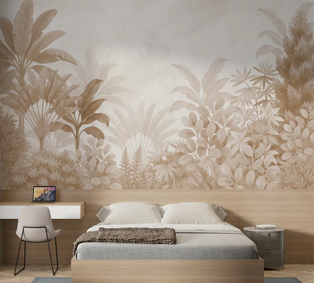 Tropical Jungle Leaf Wallpaper