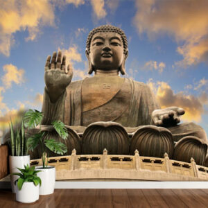 Big Buddha customized wallpaper for wall, 3d Buddha wallpaper mural