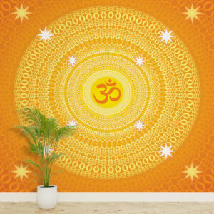 OM Symbol Mandala Design Spiritual Wallpaper