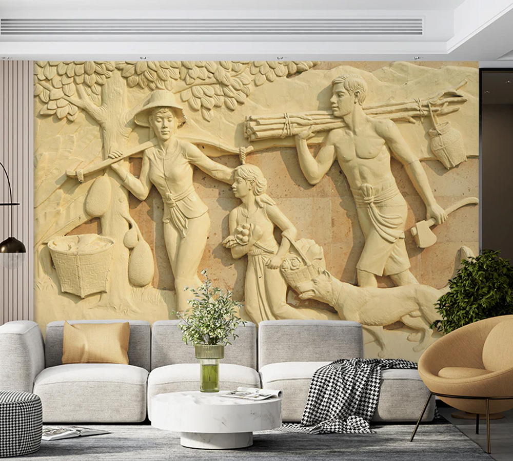 3D Mural Vintage Wallpaper