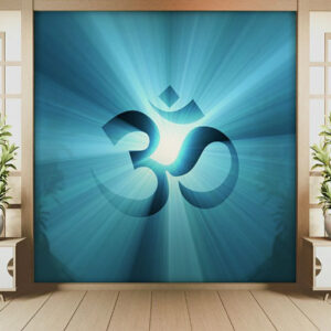 OM Symbol Wallpaper For Temple Wall