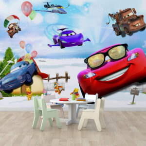 Cars Cartoon Kids 3D Wallpaper