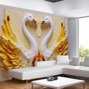 New Luxury Swan Bird 3D Wallmural