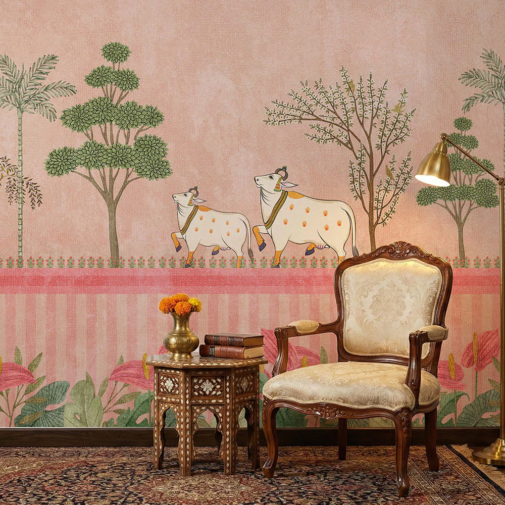Shubh Gau Vatika – Pichwai Indian Wall Design