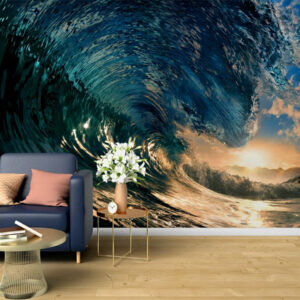 The Perfect Wave Mural Ocean 3D Wallpaper