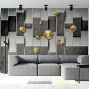 Grey And black Decor Beautiful Geometric Seamless Pattern Wallpaper