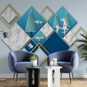 Abstract Geometric Diamond Art Wallpaper