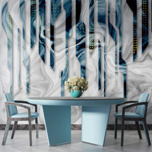 3D Abstract Design Wallpaper For Living Room