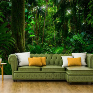 Dark Green Jungle Theme Nature Wallpaper
