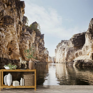 Bhedaghat 3D Marble Rocks Nature Wallpaper