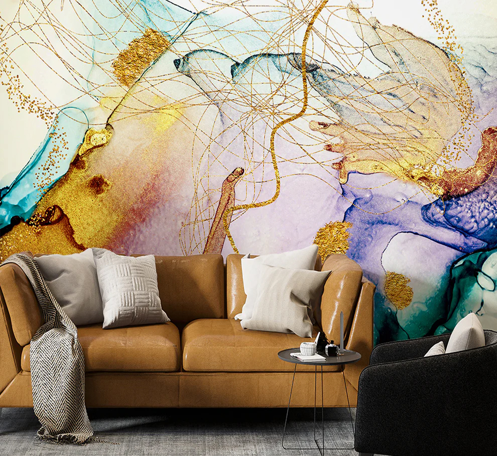Marble Art Painting Wallpaper | Customized Wallpaper